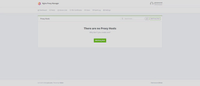 Proxy Hosts screenshot